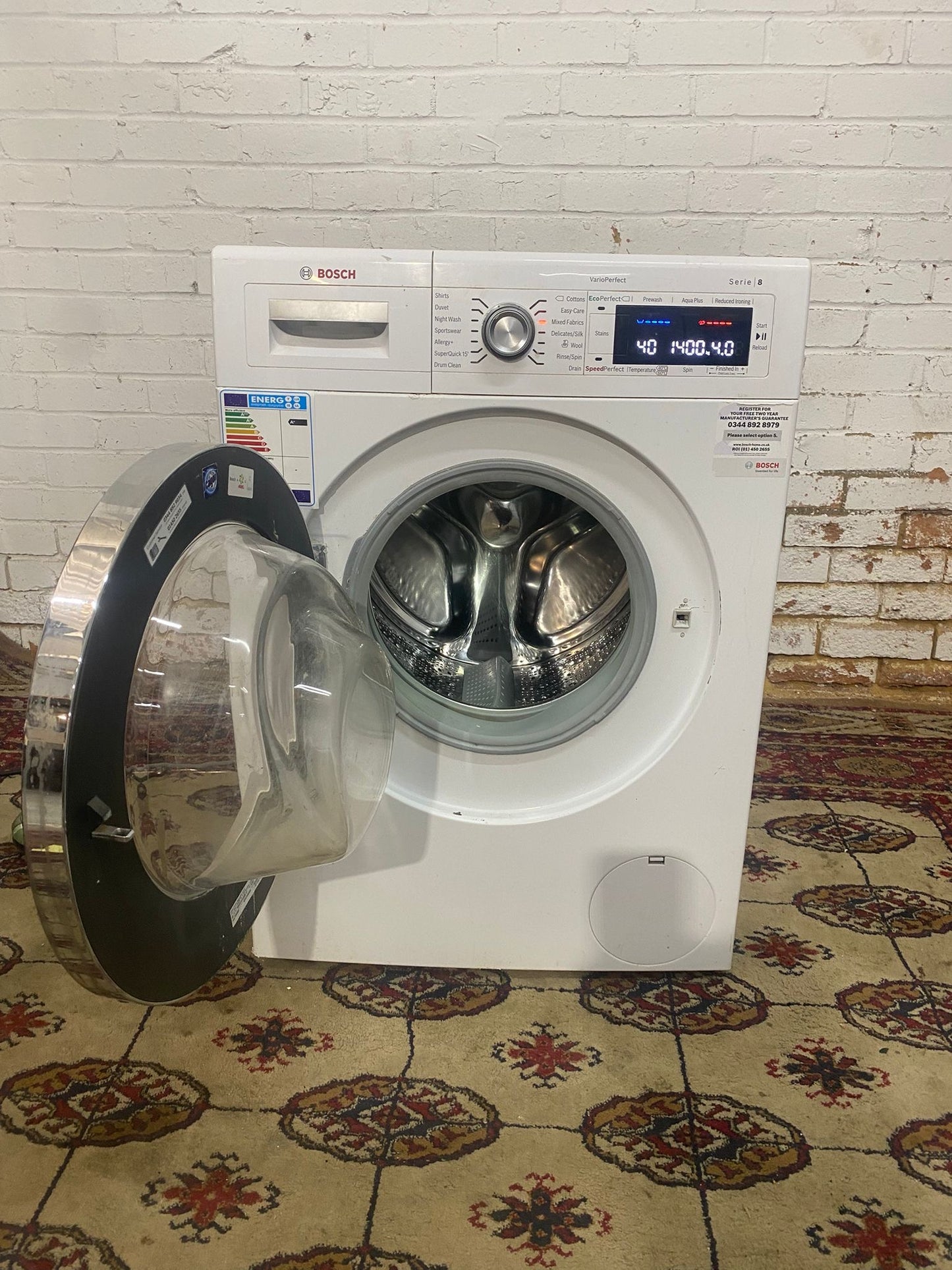 Bosch Series 8 Washing Machine For Sale