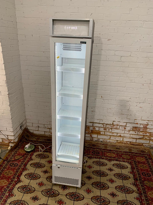 Tall Commercial Glass Standing Drink/IceCream Fridge For Sale