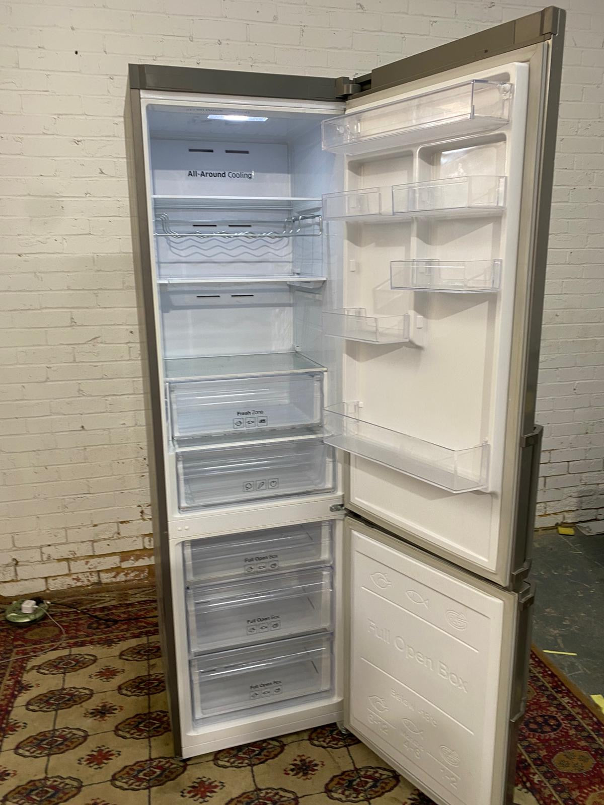Samsung 2M Tall Digital Inverter Stainless Steel Fridge Freezer For Sale