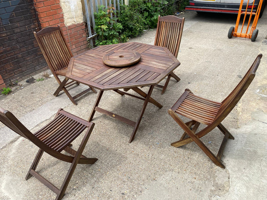 Branded Wooden Table With 4 Chairs For Sale