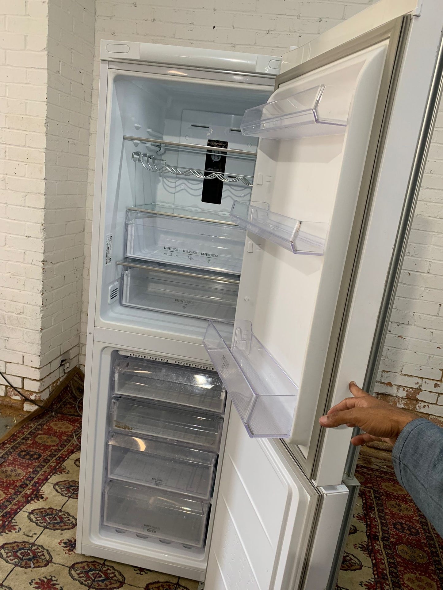 Tall Liebherr Grey Fridge Freezer For Sale