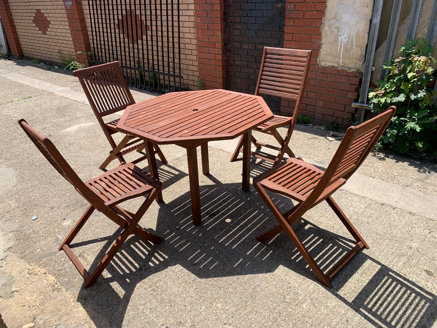 Wooden Table With 4 Chairs For Sale
