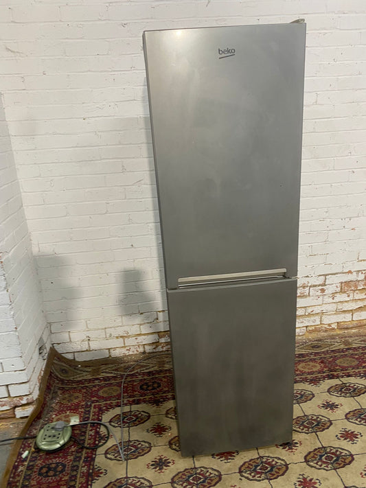 Beautiful Tall Beko Grey Fridge Freezer For Sale