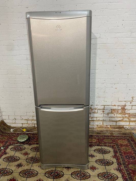 Beautiful Indesit Stainless Steel Fridge Freezer For Sale