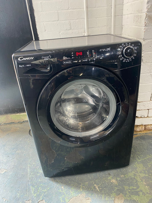 Beautiful Candy Black 8KG Washing Machine For Sale