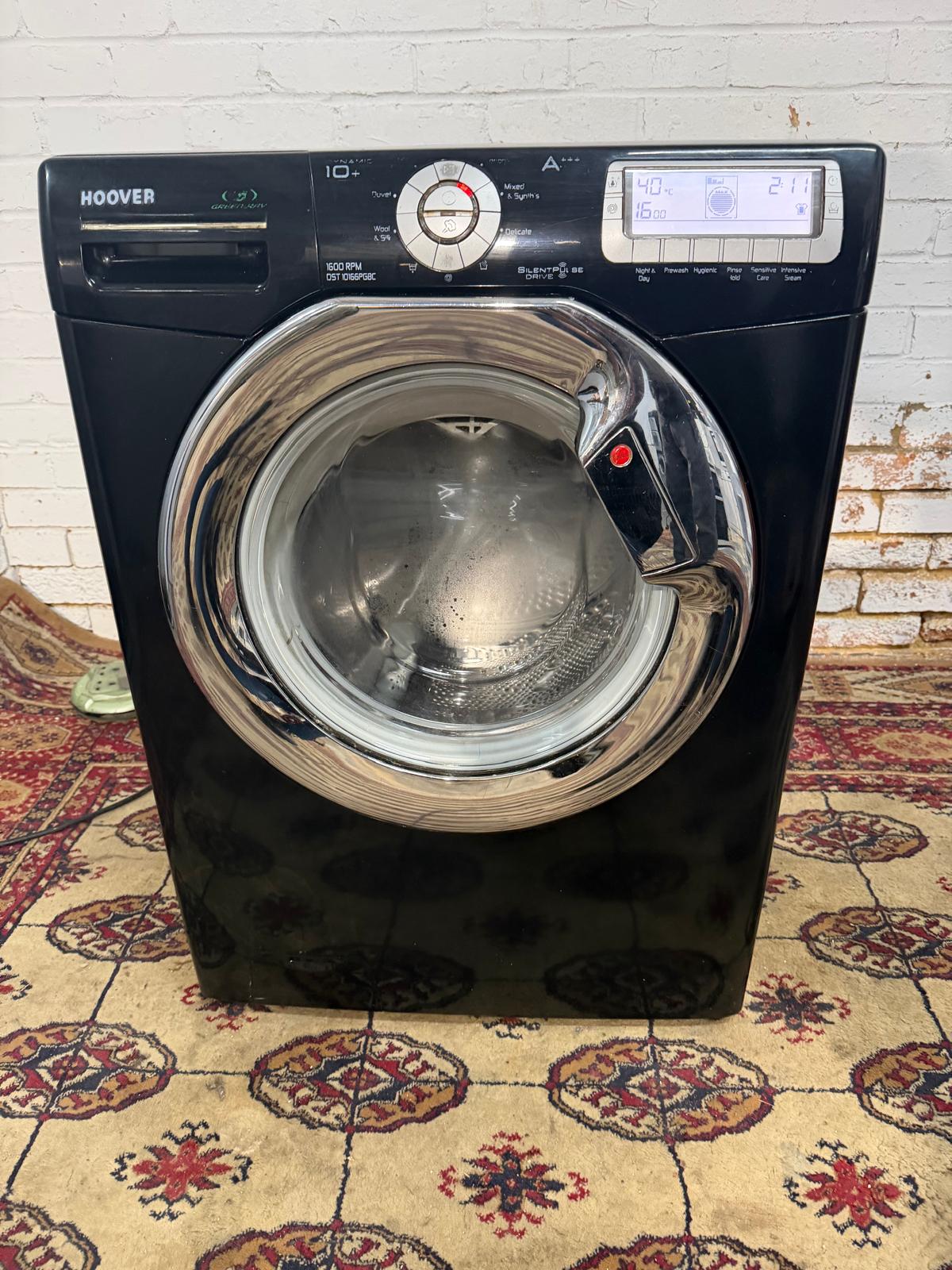 🚚FREE DELIVERY Beautiful Hoover 10KG Black Washing Machine With Touch For Sale