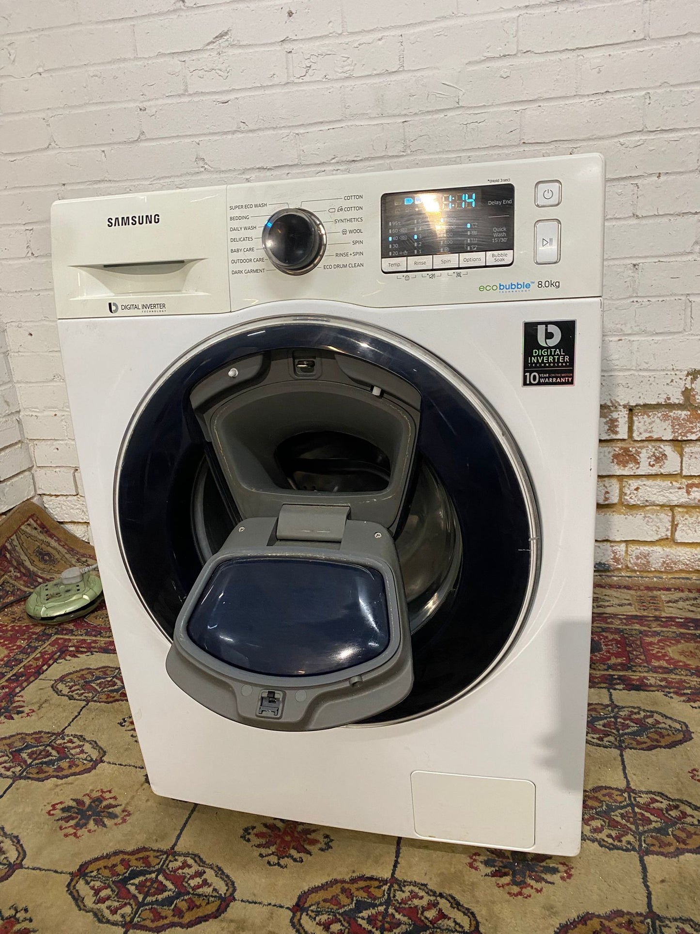 🚚FREE DELIVERY Beautiful Samsung 8KG-ADD WASH EcoBubble Washing Machine For Sale