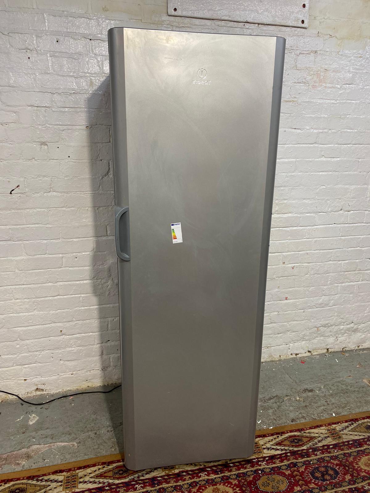 Tall Grey Indesit Standing Freezer For Sale