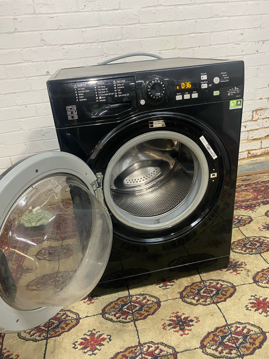 🚚Beautiful Hotpoint Black 9KG Washing Machine No Offers