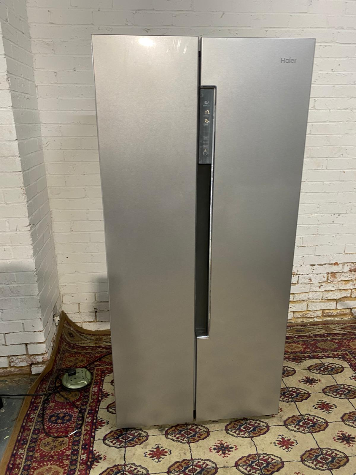 Beautiful Haier Grey American Double Door Fridge Freezer For Sale