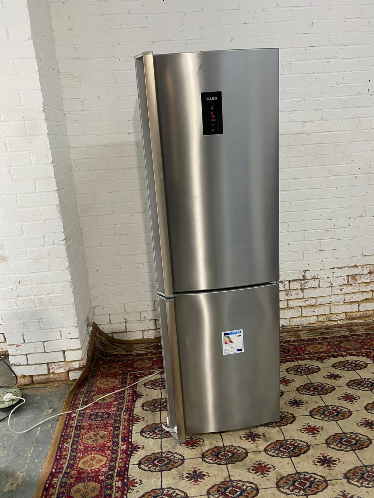 AEG Stainless Steel Frost Free Fridge Freezer