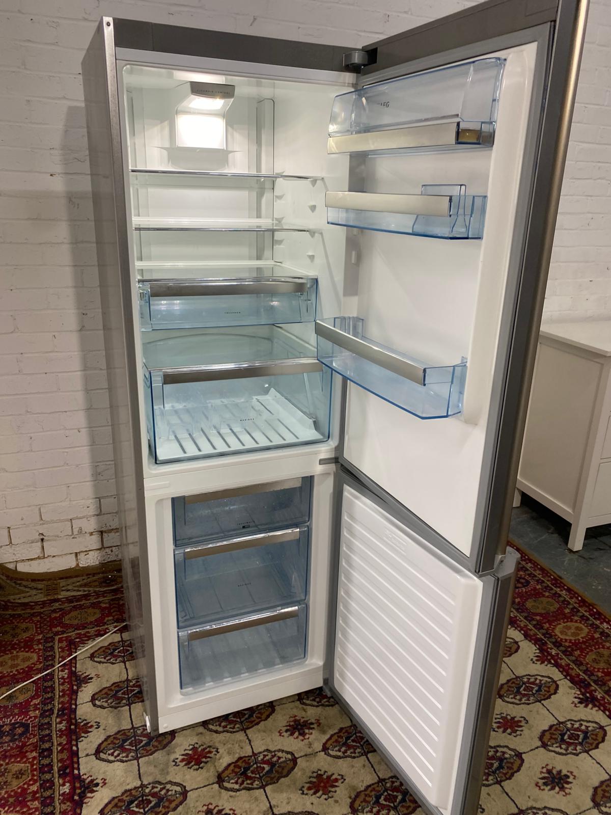 AEG Stainless Steel Frost Free Fridge Freezer