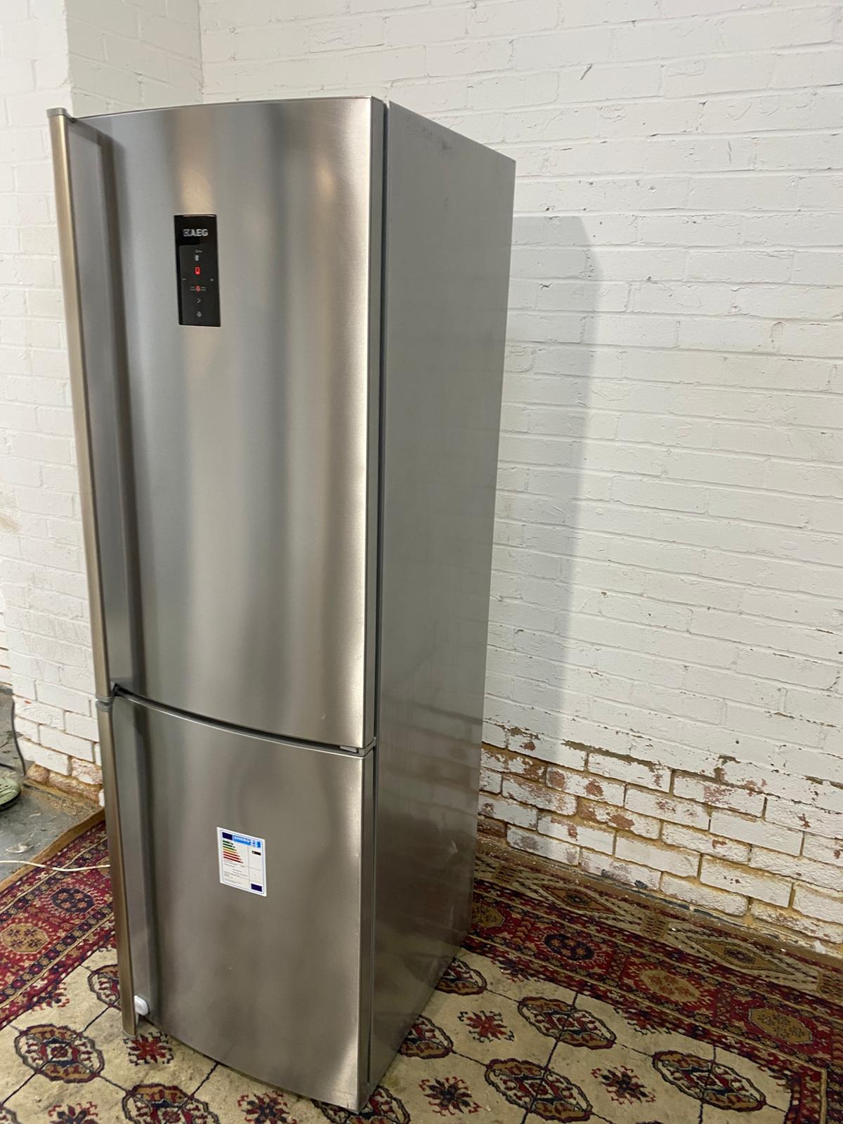 AEG Stainless Steel Frost Free Fridge Freezer
