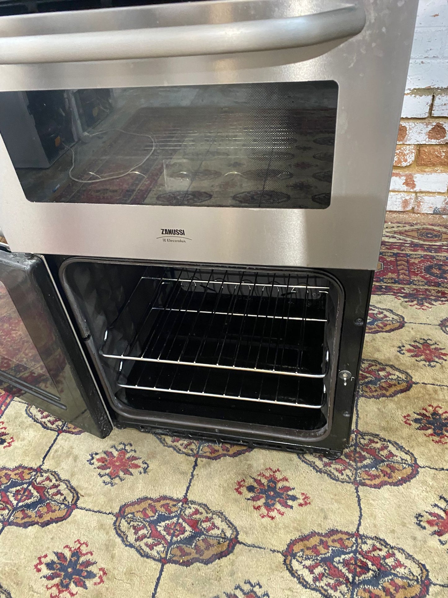 🚚Beautiful Zanussi 50CM Stainless Steel Electric Ceramic Cooker Oven/Grill For Sale