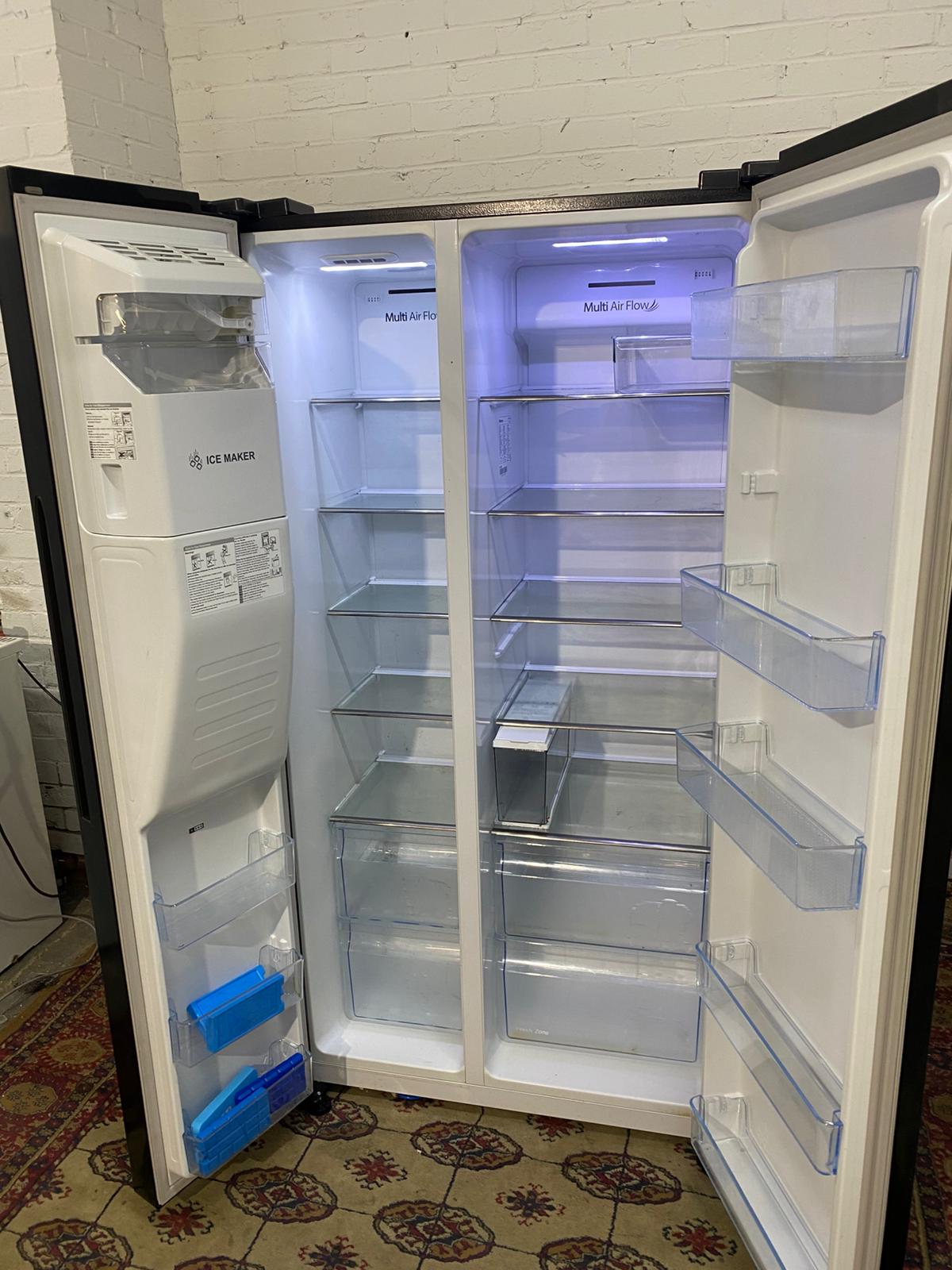 🚚Hisense American Double Door Non Plumb With Icemaker Fridge Freezer For Sale