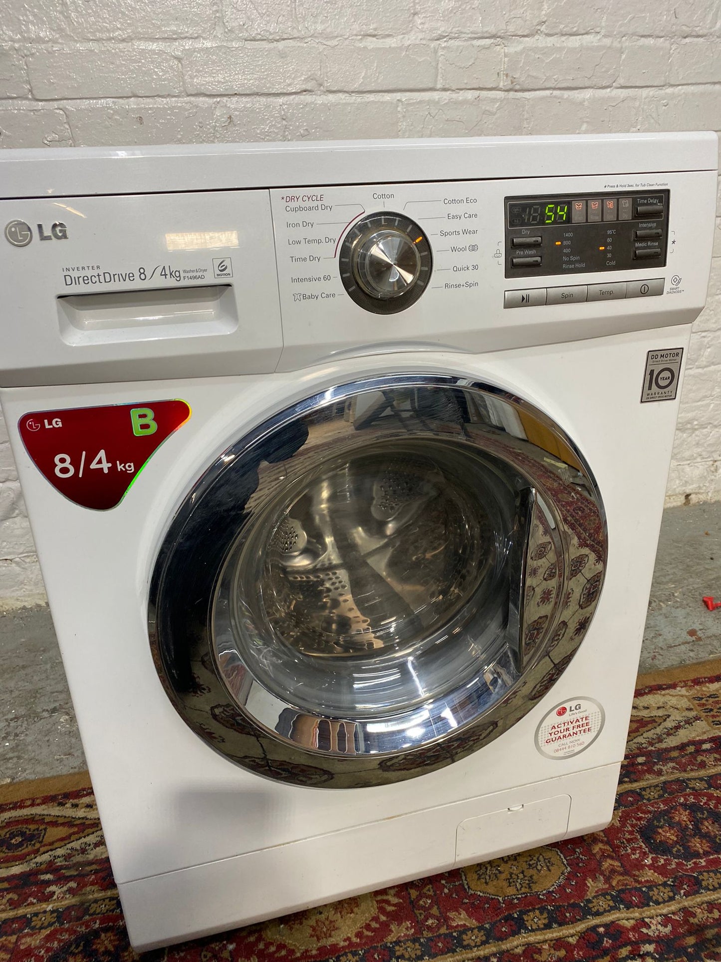 TopBrand LG 8/4 Direct Drive Washer Dryer For Sale