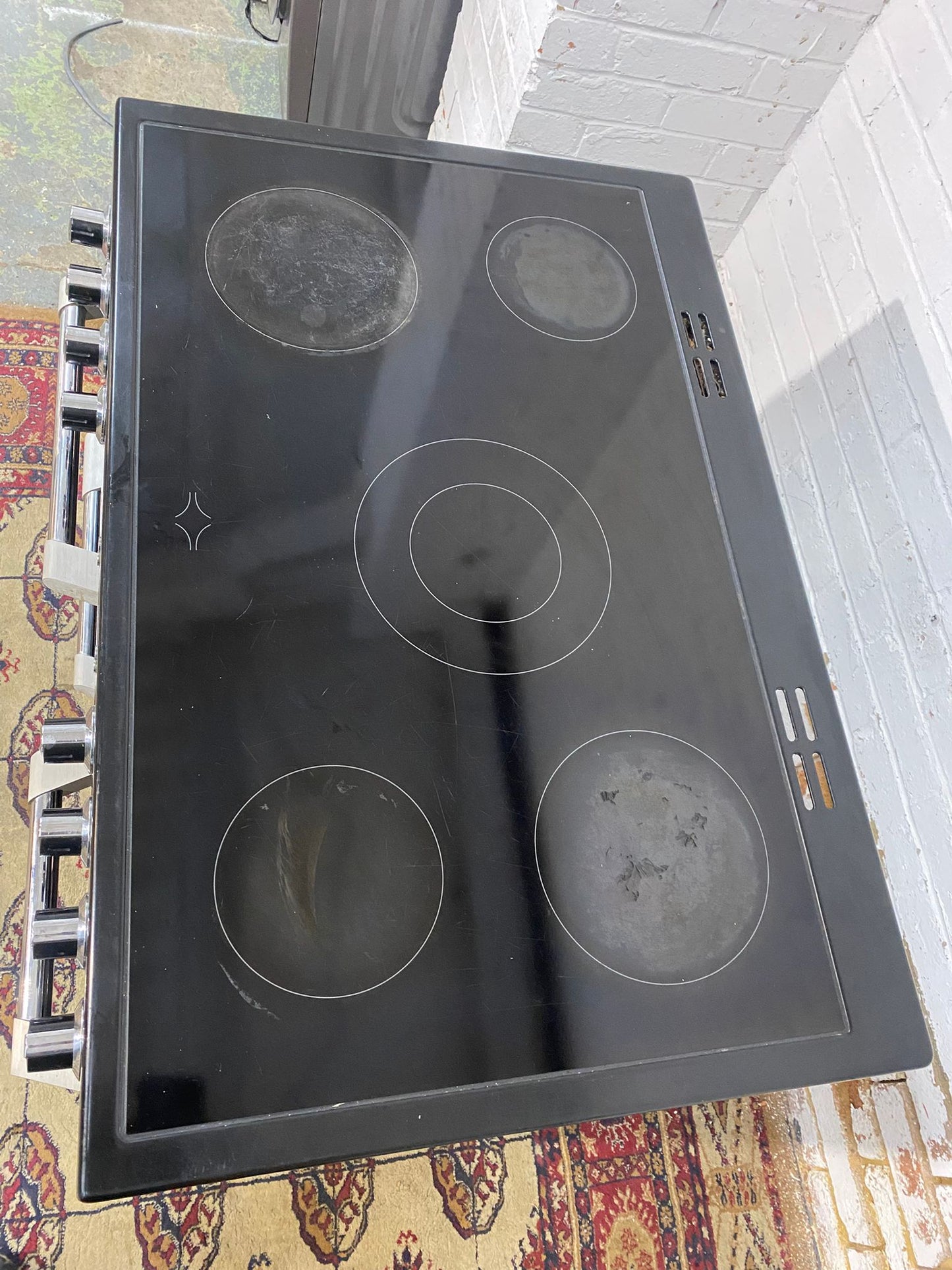 🚐FREE DELIVERY 90 CM Black Ceramic Electric Cooker With Double Oven/Grill