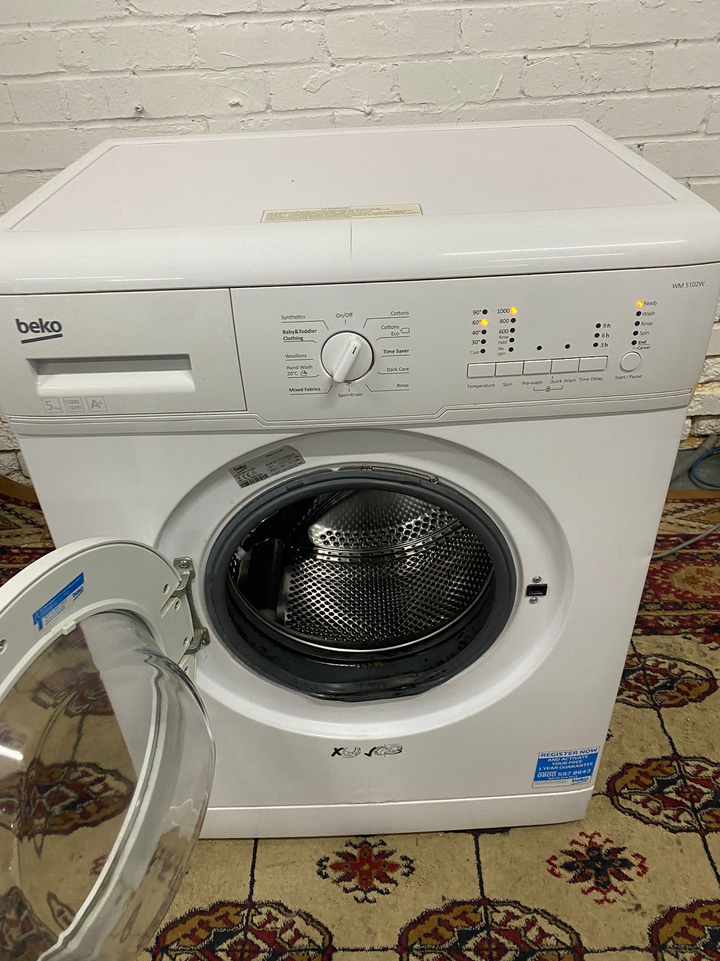 FREE DELIVERY Beautiful Beko 5kg SlimLine Washing Machine For Sale