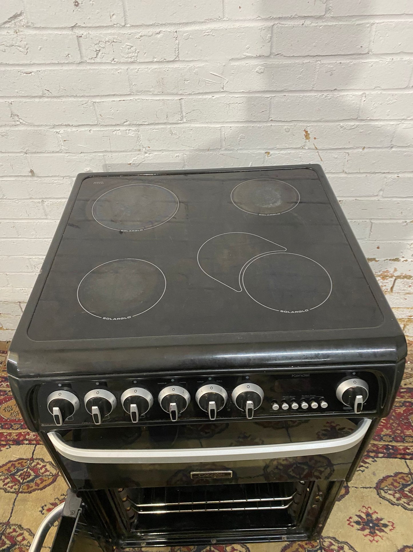 ✅🚚Beautiful Cannon Black 60CM Electric Ceramic Cooker With Dual Oven/Grill For Sale