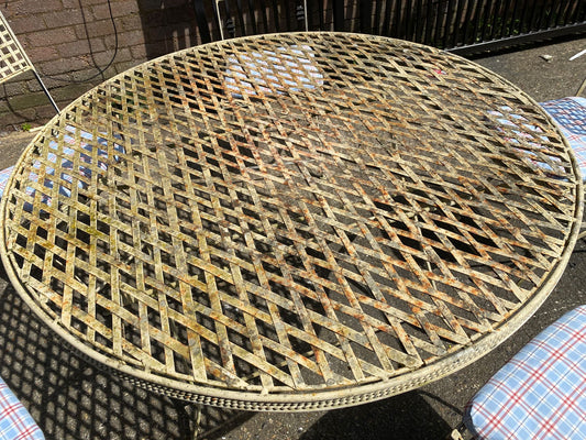 Metal Garden Set 5Chairs With Cushions For Sale