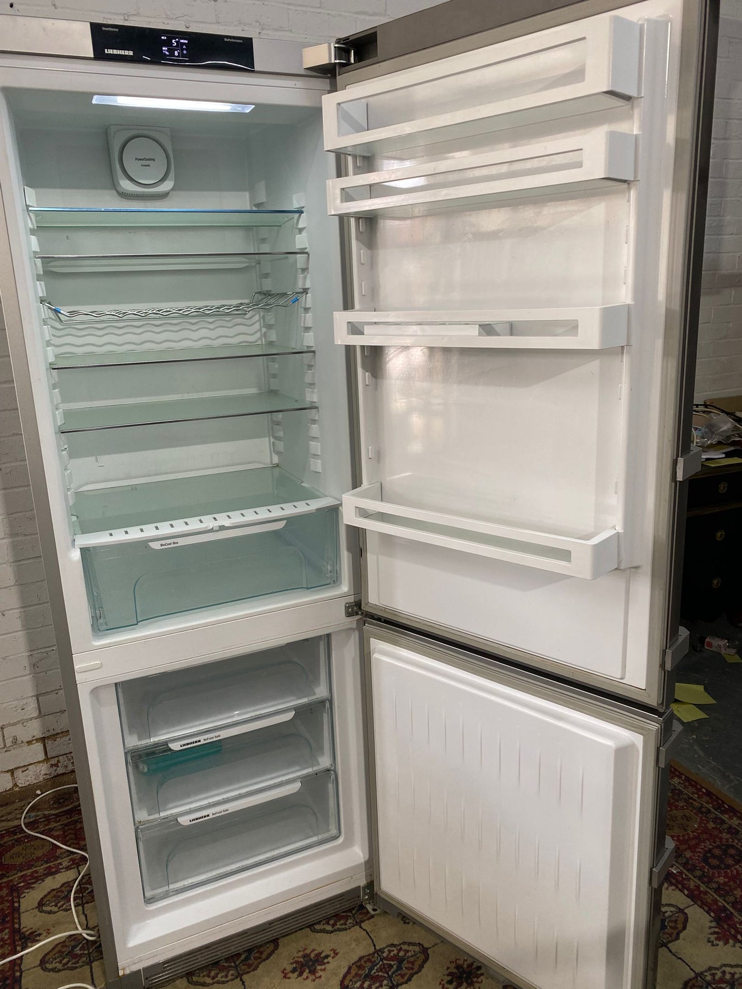 Beautiful Liebherr 70 CM Wide Stainless Steel Fridge Freezer For Sale
