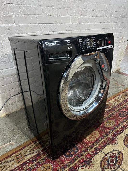 Beautiful Hoover Black 9KG Washing Machine For Sale