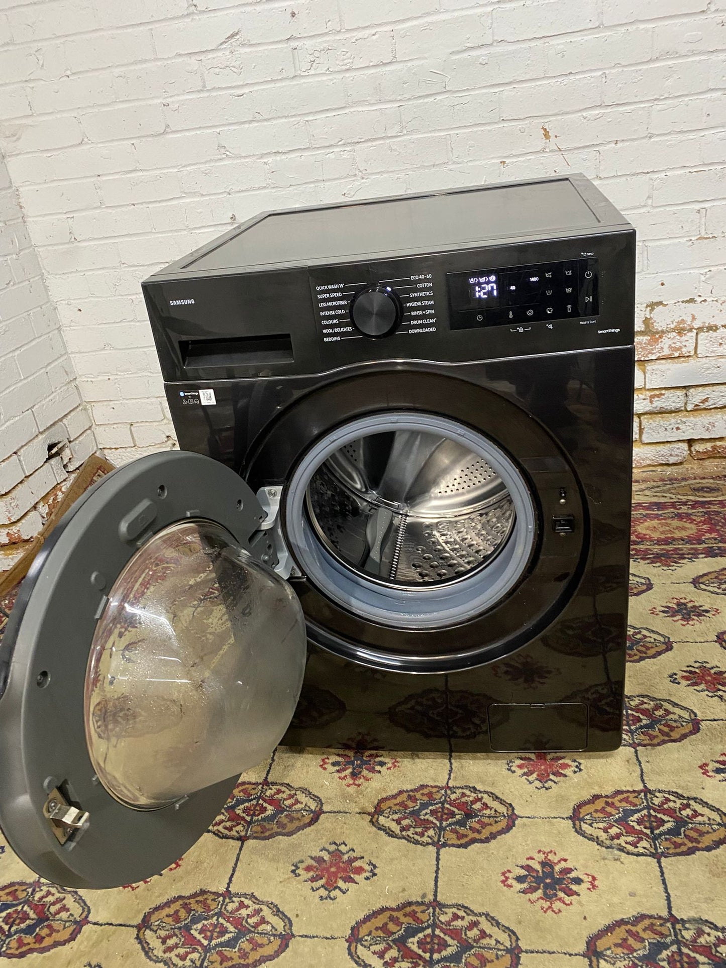 Beautiful Samsung Black 10Kg Washing Machine For Sale