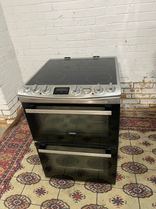 Beautiful 60CM Zanussi StainLess Steel Induction Ceramic Electric Cooker With Dual Grill/Oven For Sale