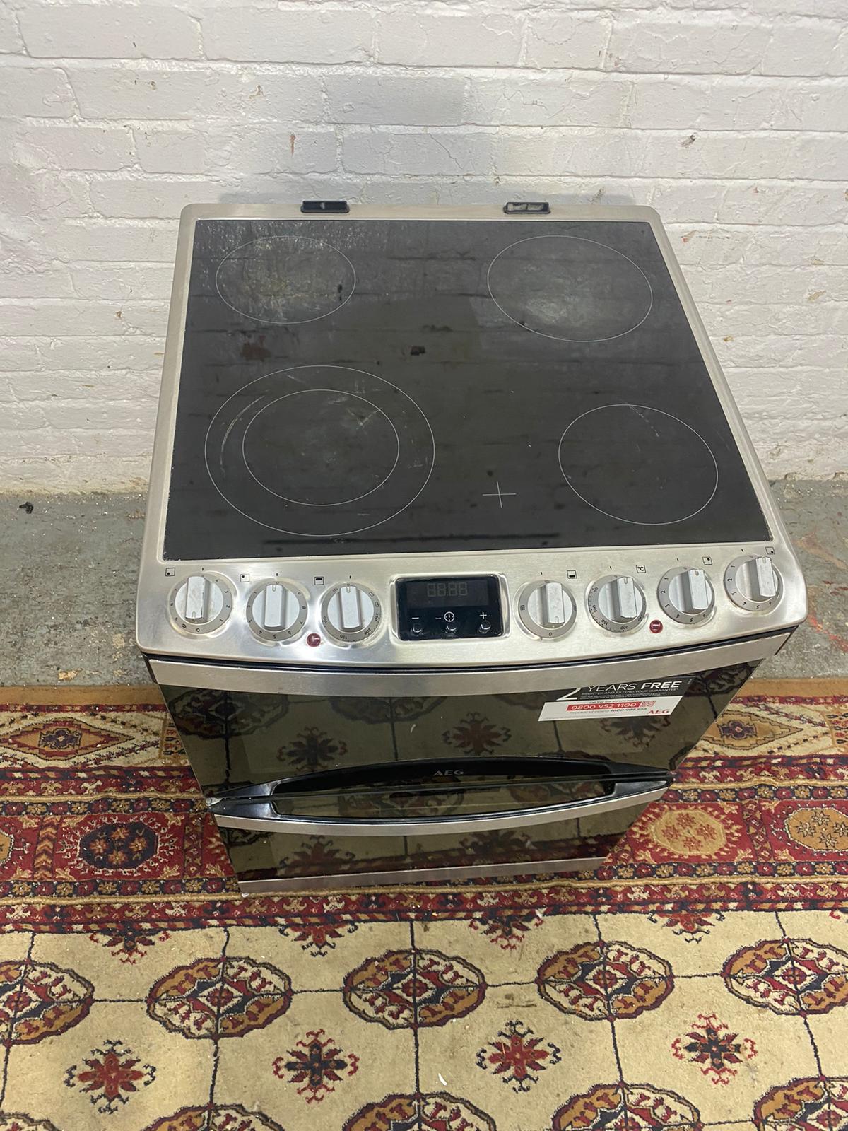 Beautiful 60CM AEG StainLess Steel Ceramic Electric Cooker With Dual Grill/Oven