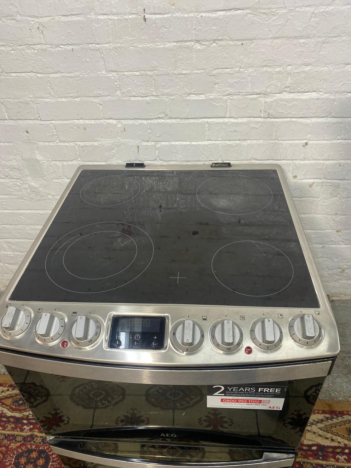 Beautiful 60CM AEG StainLess Steel Ceramic Electric Cooker With Dual Grill/Oven