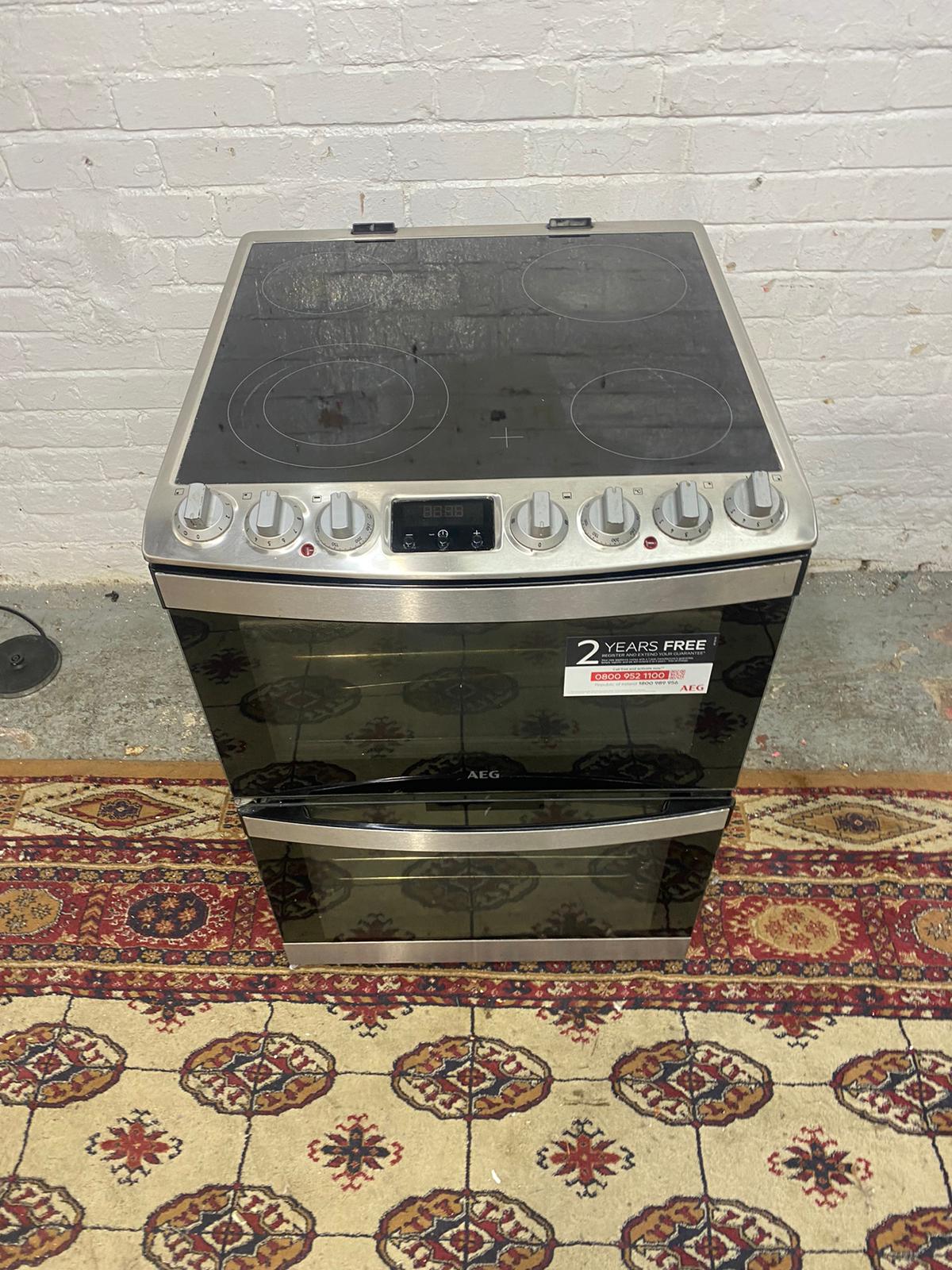 Beautiful 60CM AEG StainLess Steel Ceramic Electric Cooker With Dual Grill/Oven