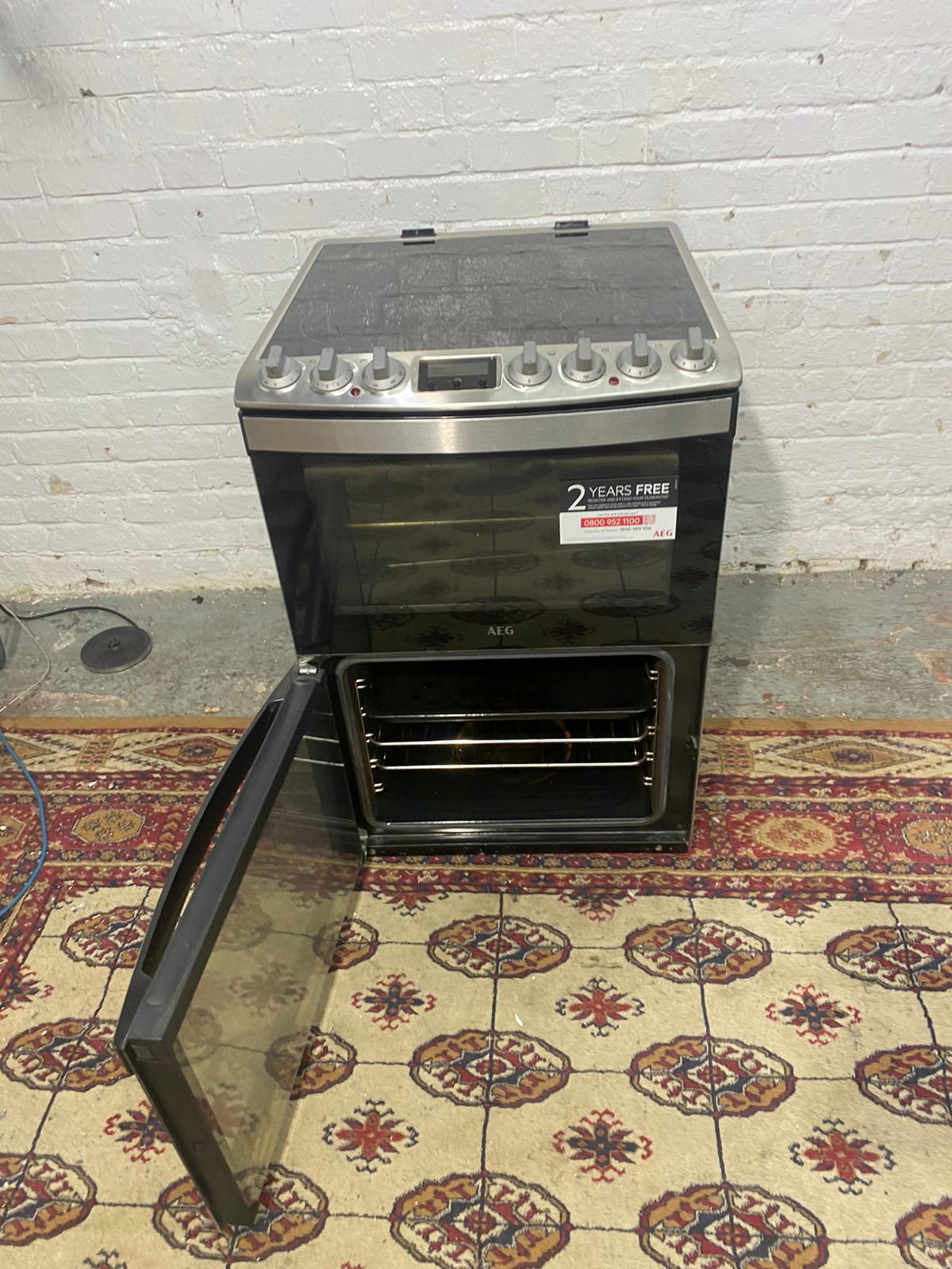 Beautiful 60CM AEG StainLess Steel Ceramic Electric Cooker With Dual Grill/Oven