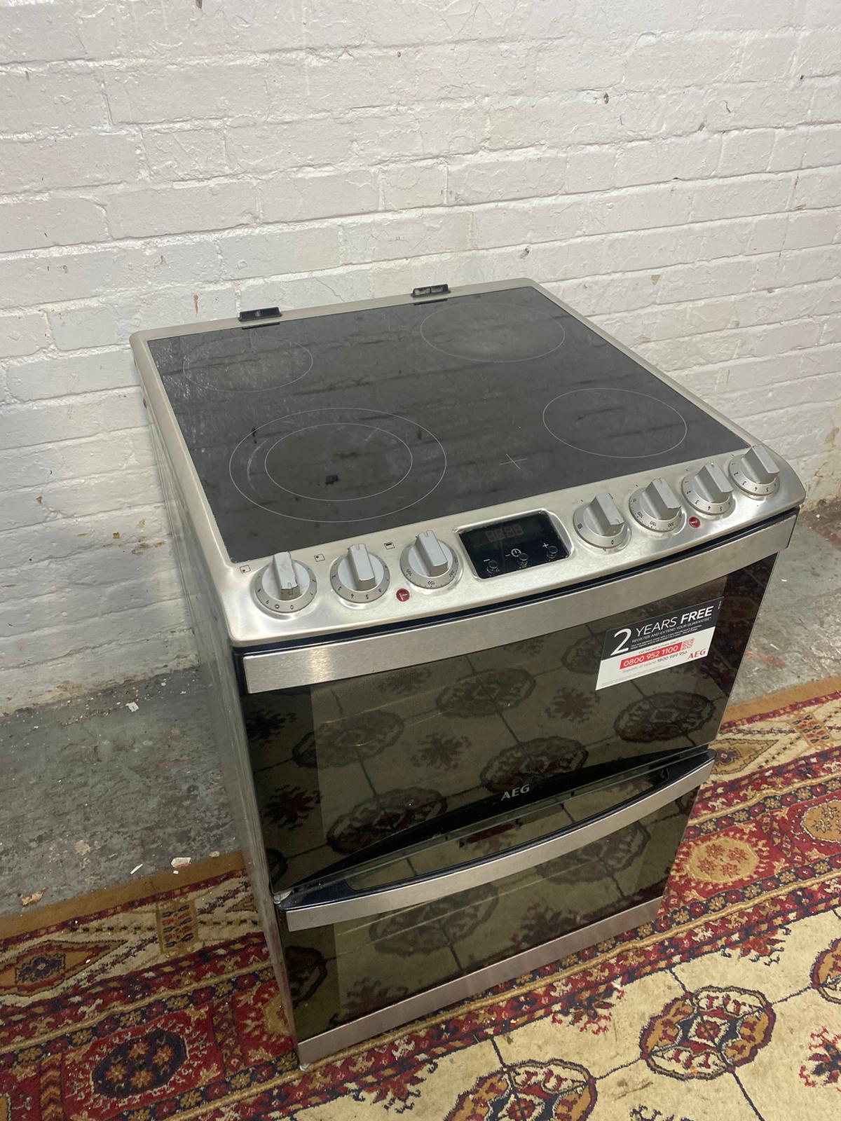 Beautiful 60CM AEG StainLess Steel Ceramic Electric Cooker With Dual Grill/Oven