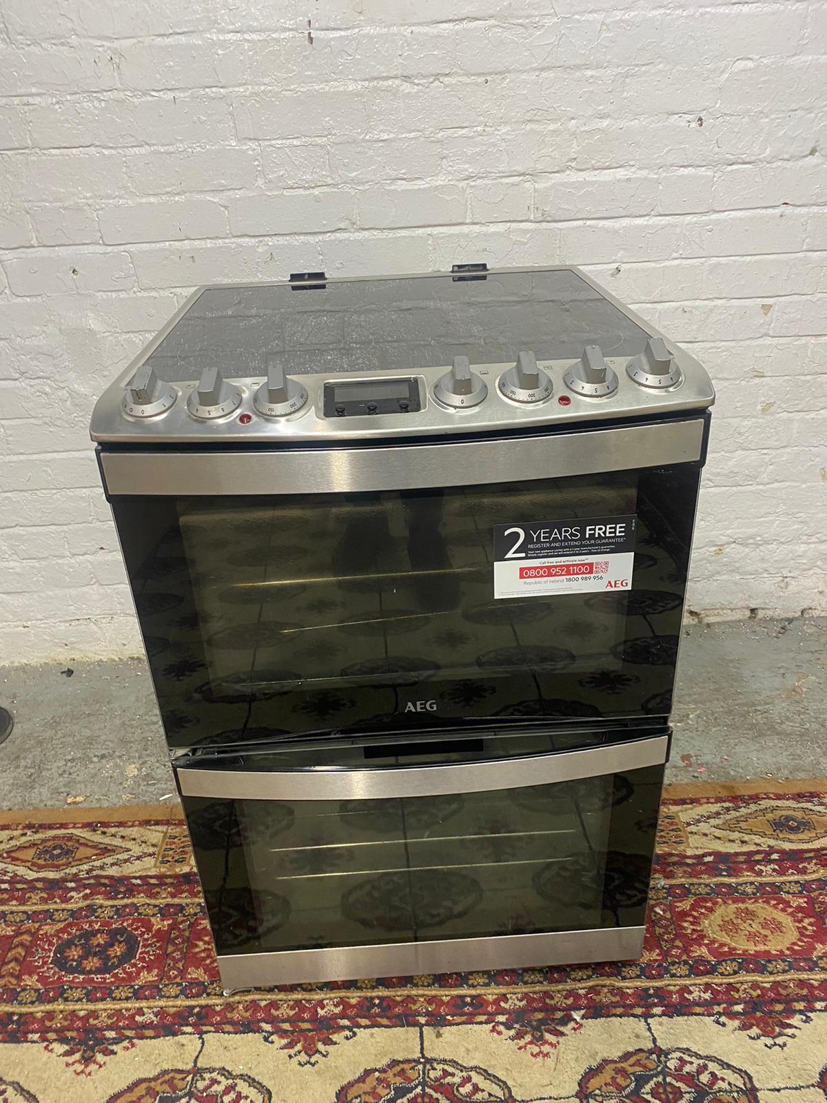 Beautiful 60CM AEG StainLess Steel Ceramic Electric Cooker With Dual Grill/Oven