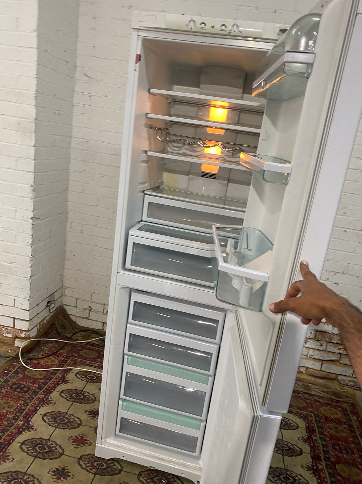 HotPoint 2M Tall Fridge Freezer For Sale