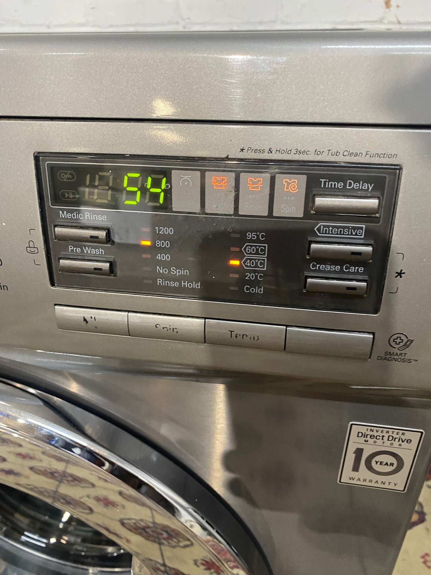 LG 8KG Stainless Steel Direct Drive Washing Machine For Sale