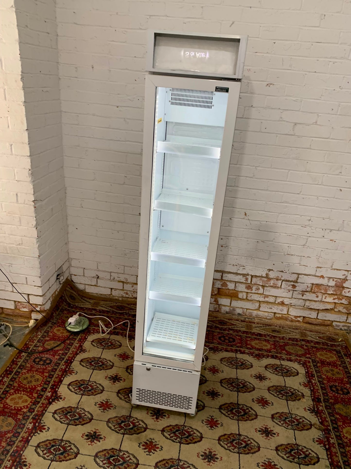 Tall Commercial Glass Standing Drink/IceCream Fridge For Sale