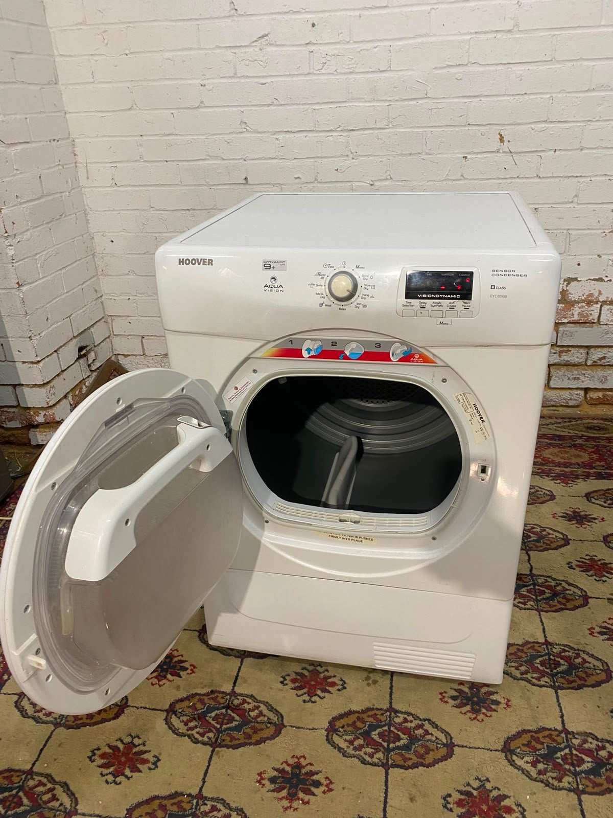 Hoover 9KG Glass Door Condenser Dryer For Sale