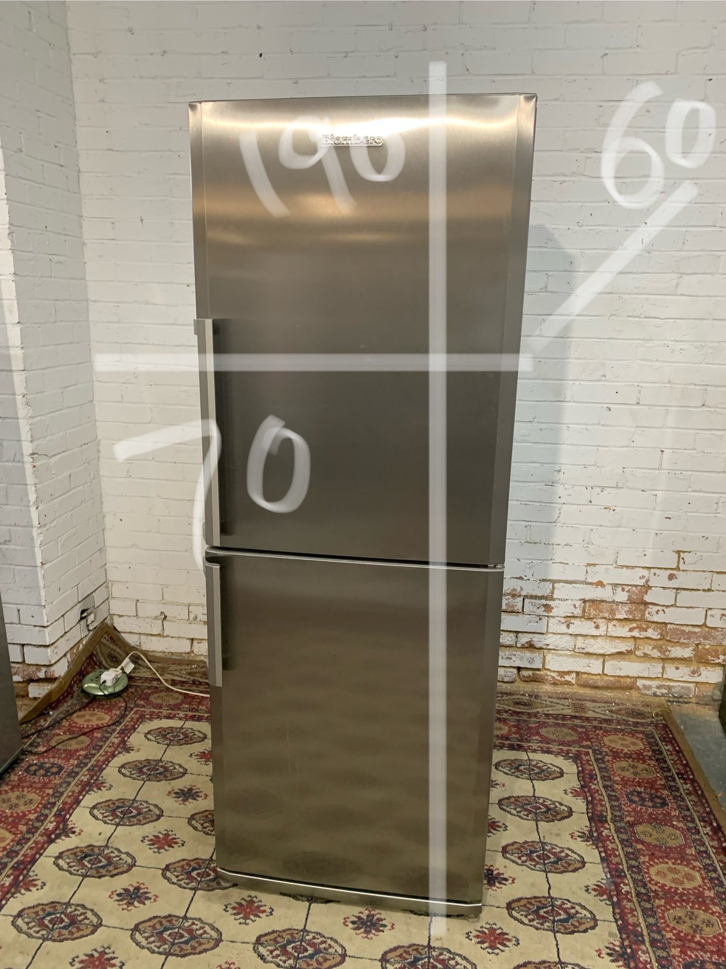 BlomBerg Stainless Steel Fridge Freezer For Sale