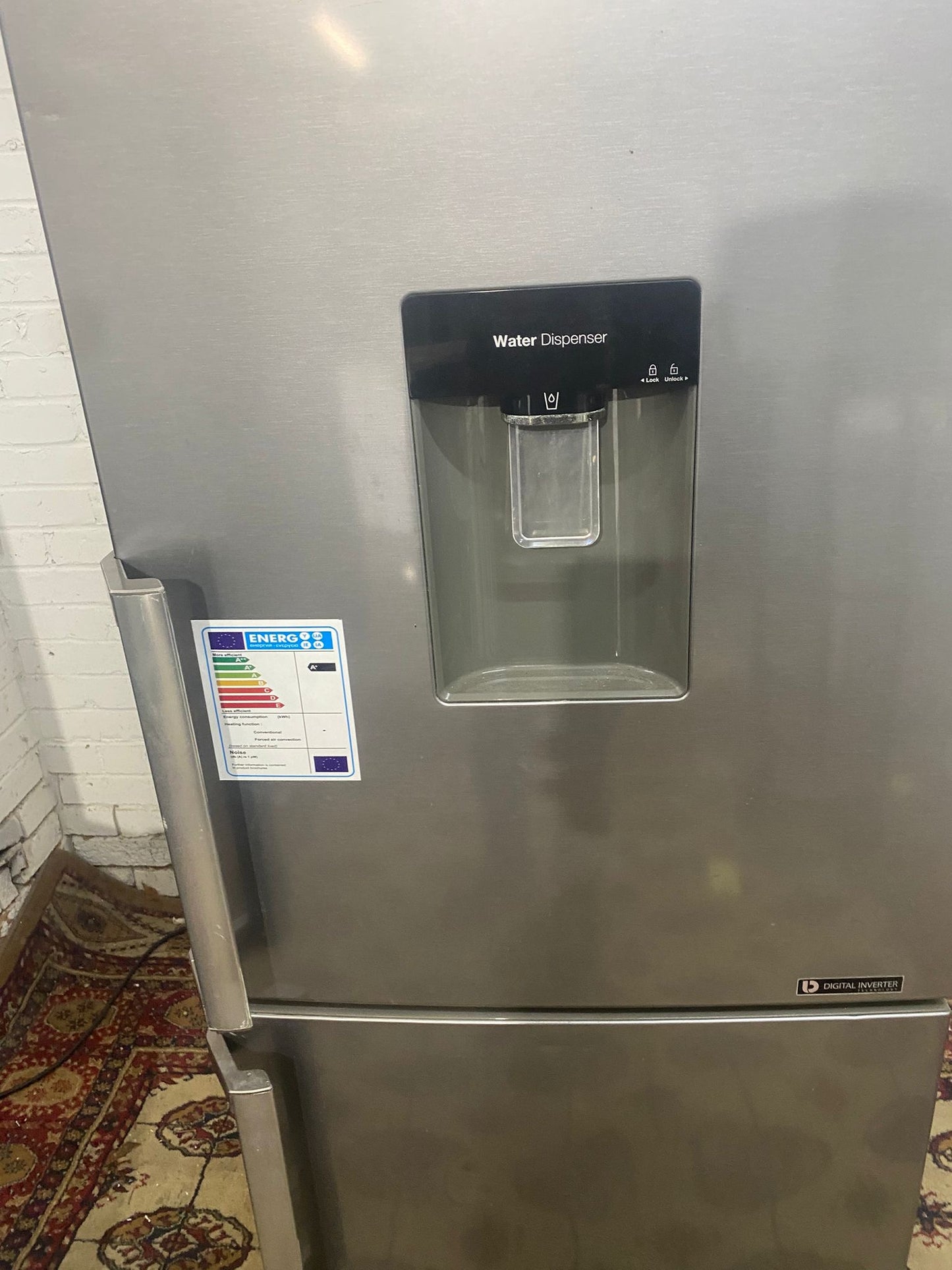 Samsung Digital Inverter Silver Grey Fridge Freezer For Sale