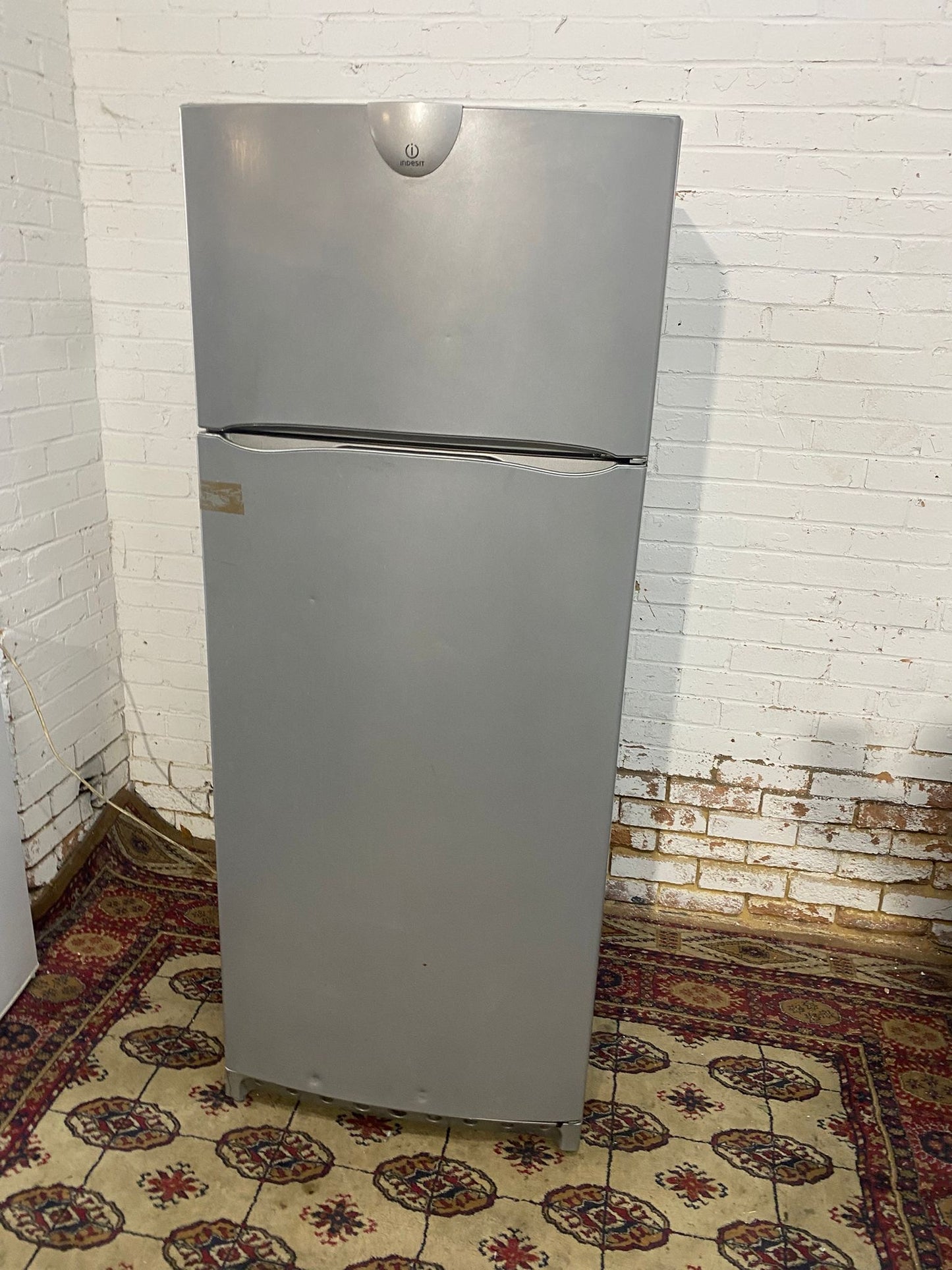 Indesit 70 CM Wide Grey Fridge Freezer On Top For Sale