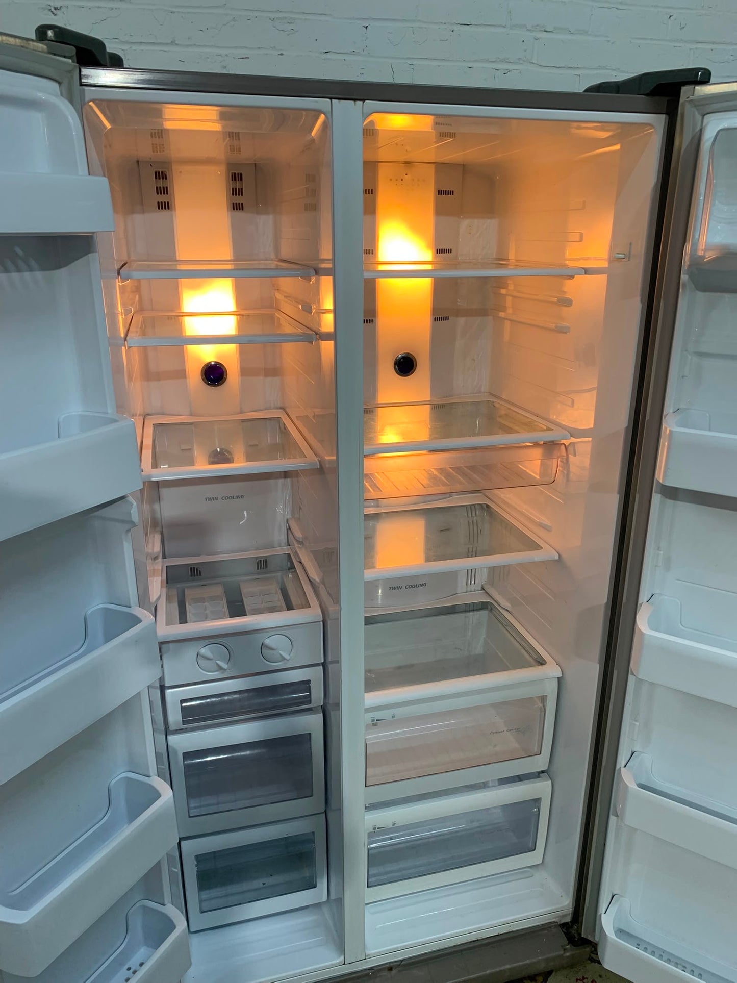 Samsung Stainless Steel Double Door American Fridge Freezer For Sale