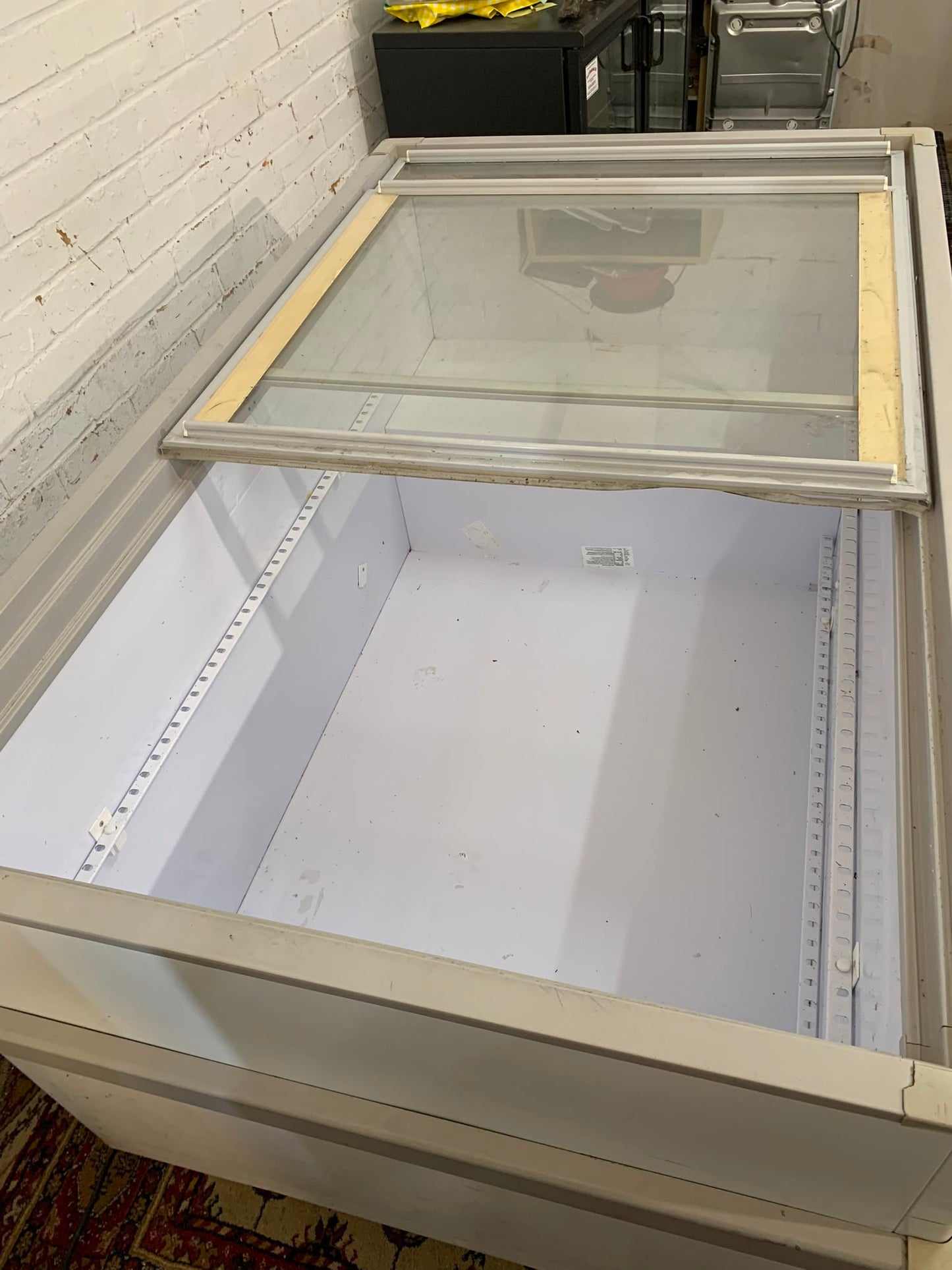 Long Commercial Glass Chest Freezer For Sale