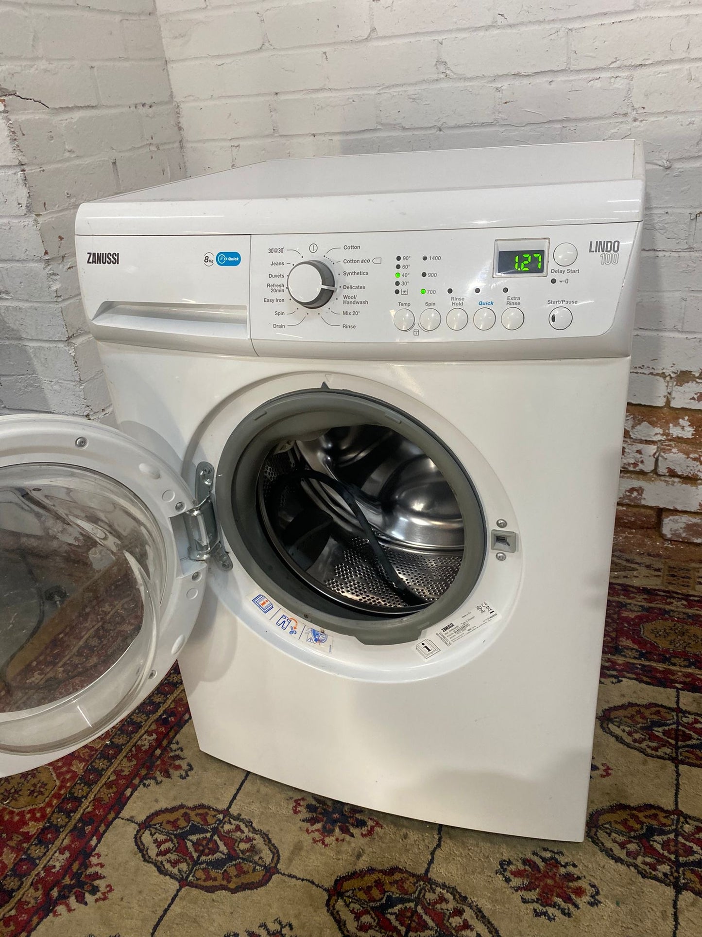 Zanussi 8KG Washing Machine For Sale
