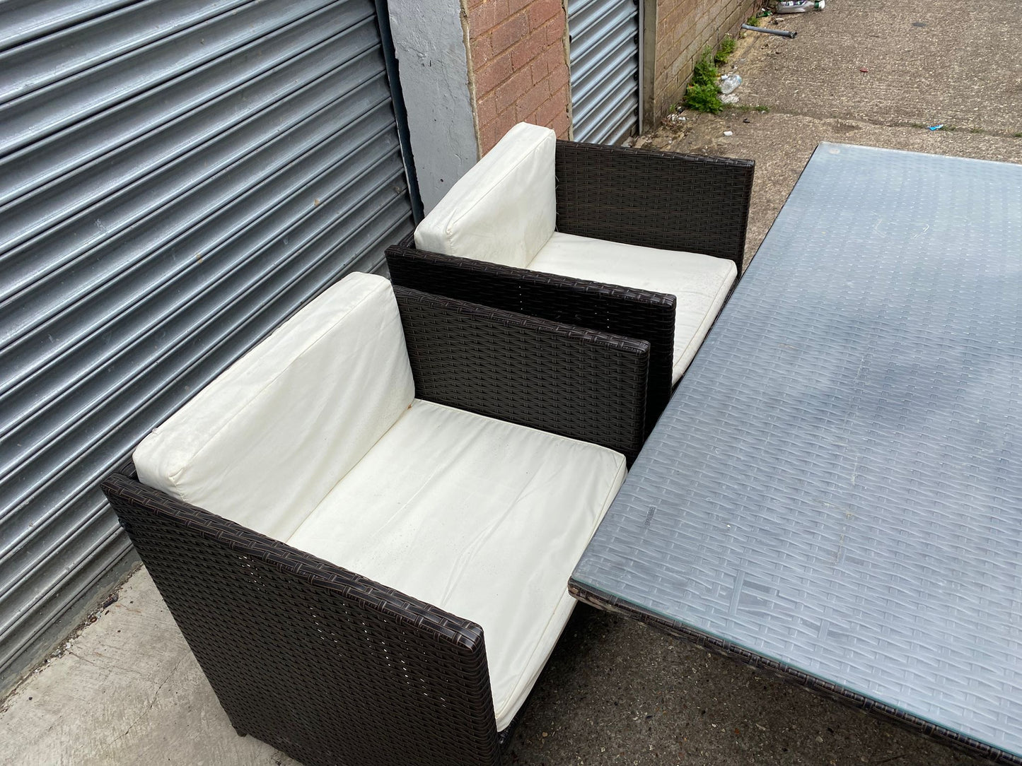 Rattan 4Seater Cubes Garden Set With Washable Cushions For Sale
