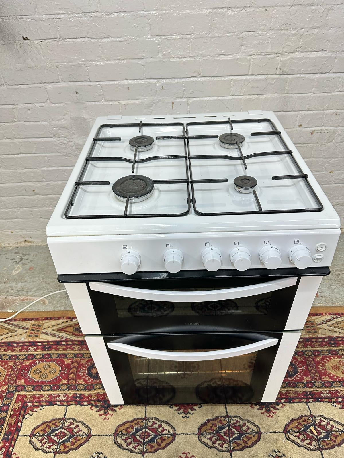 Logik White 60 CM Gas Cooker With Oven/Grill For Sale