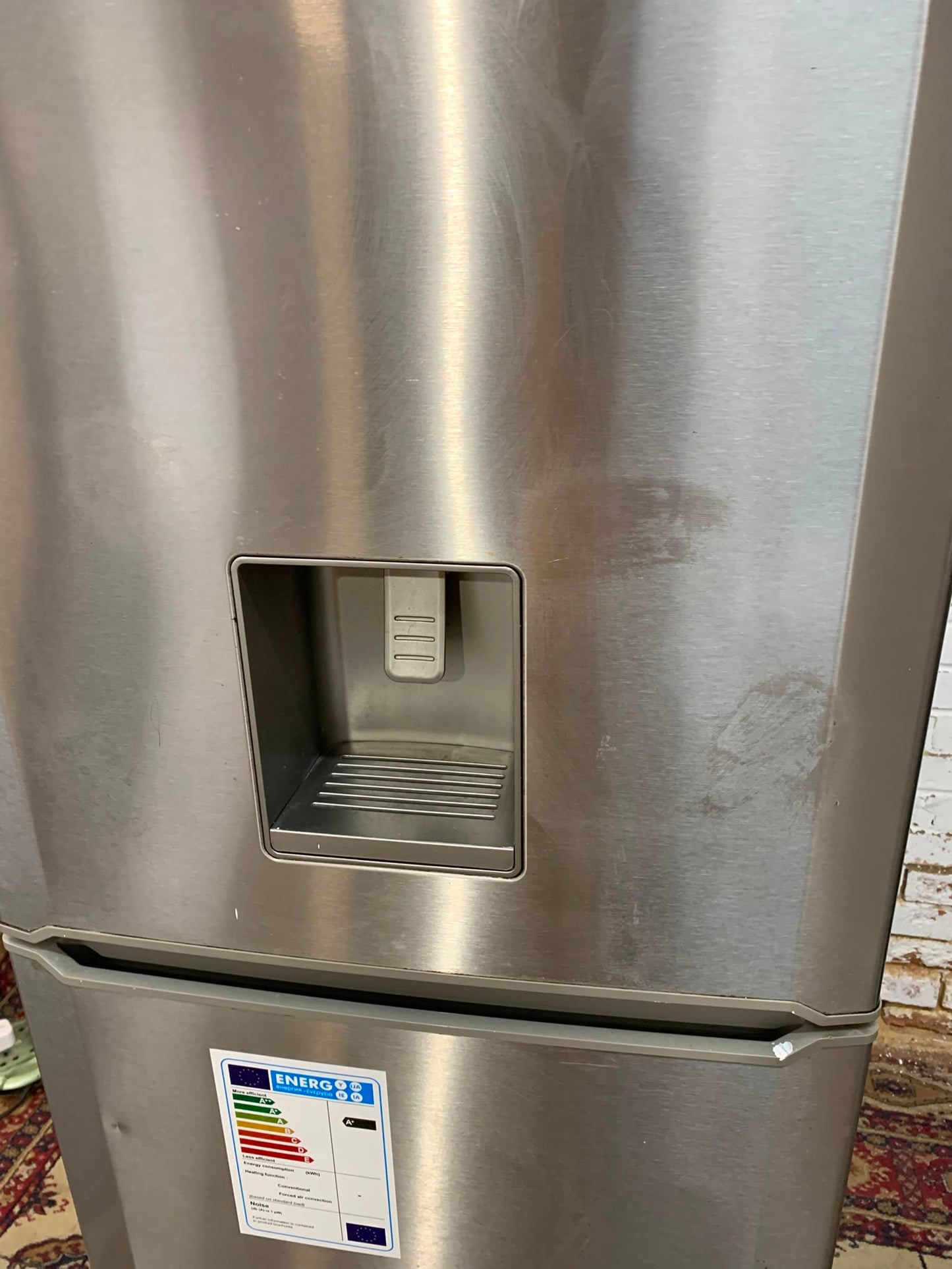 Tall Beko Stainless Steel Fridge Freezer With Water Dispenser For Sale