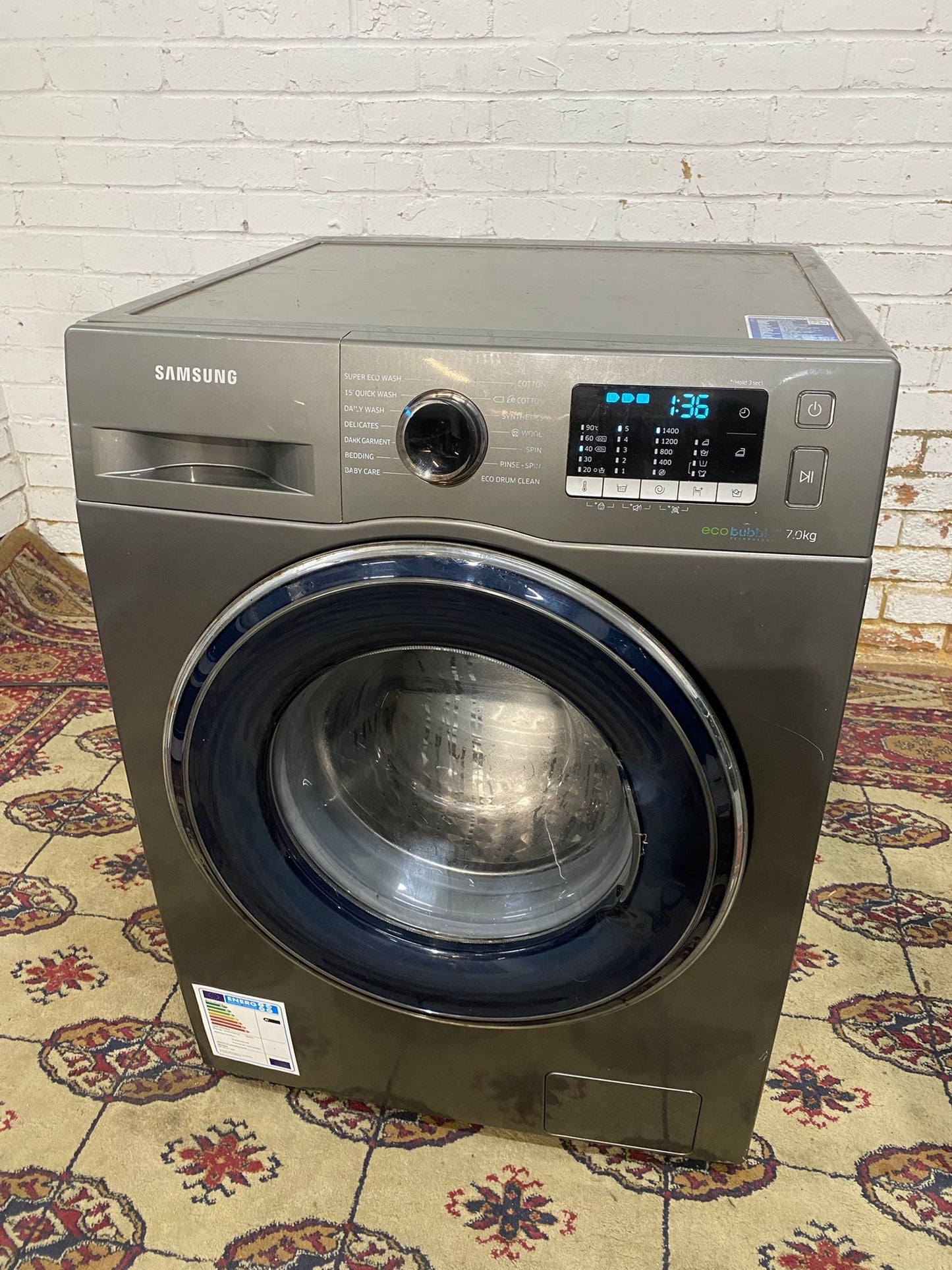 Samsung Digital Inverter Grey Washing Machine For Sale