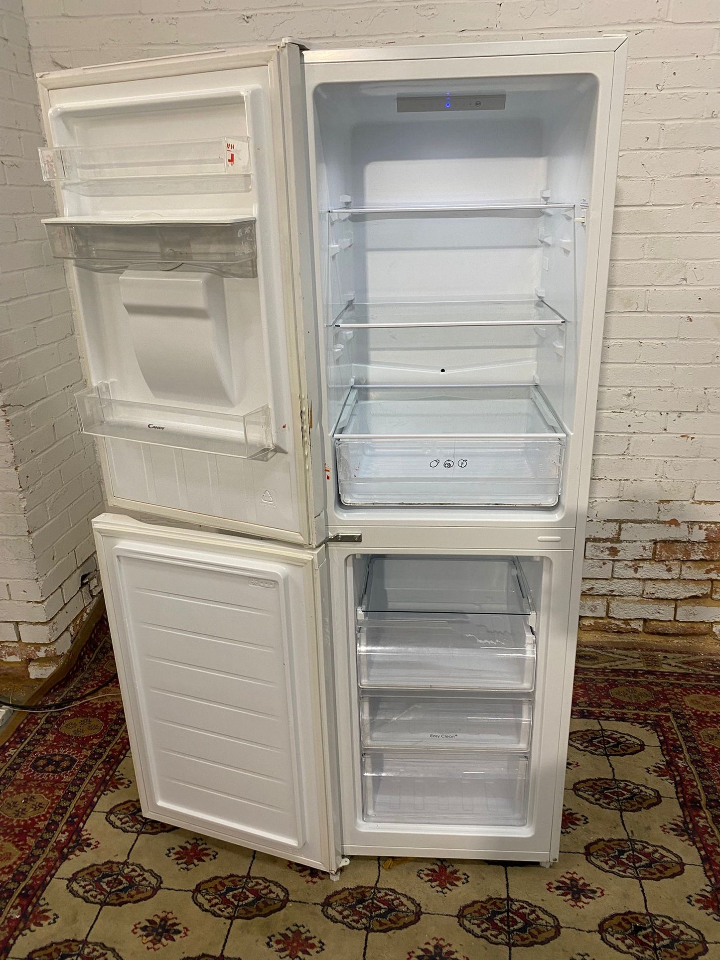 Tall Candy White Fridge Freezer For Sale