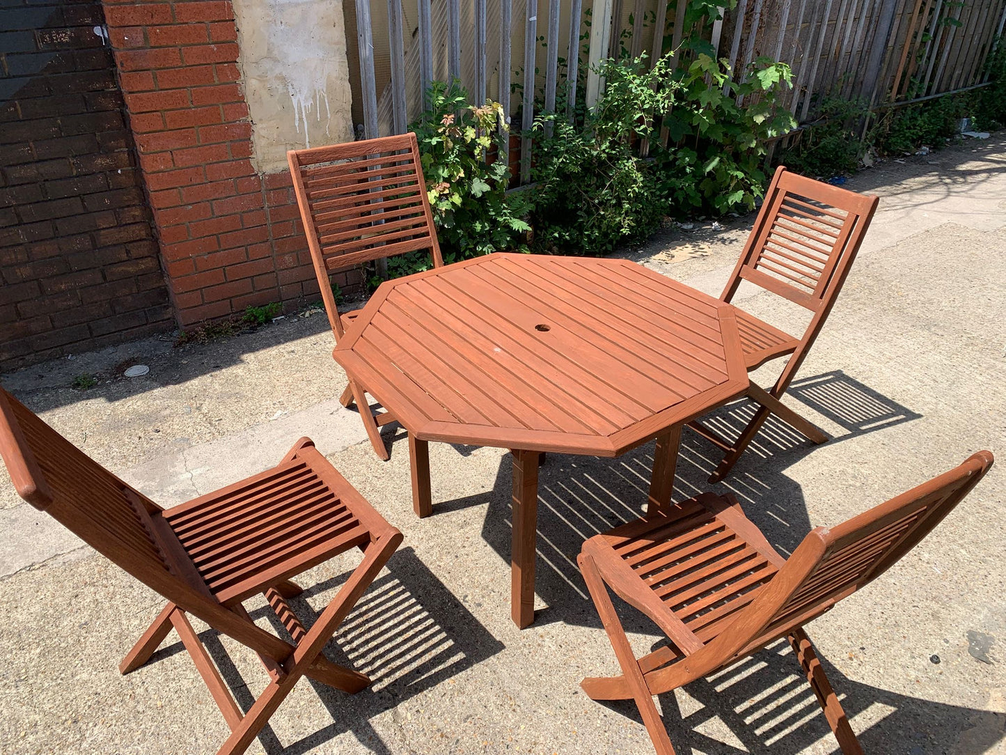 Wooden Table With 4 Chairs For Sale
